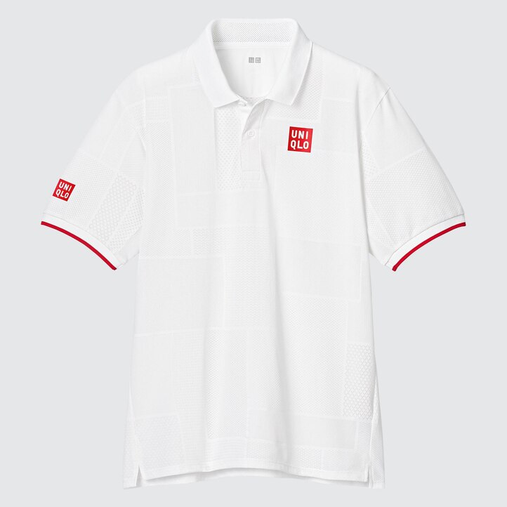 UNIQLO Kei Nishikori London 2022 Dry Ex Polo Shirt Hvite | 73VMEGTUI