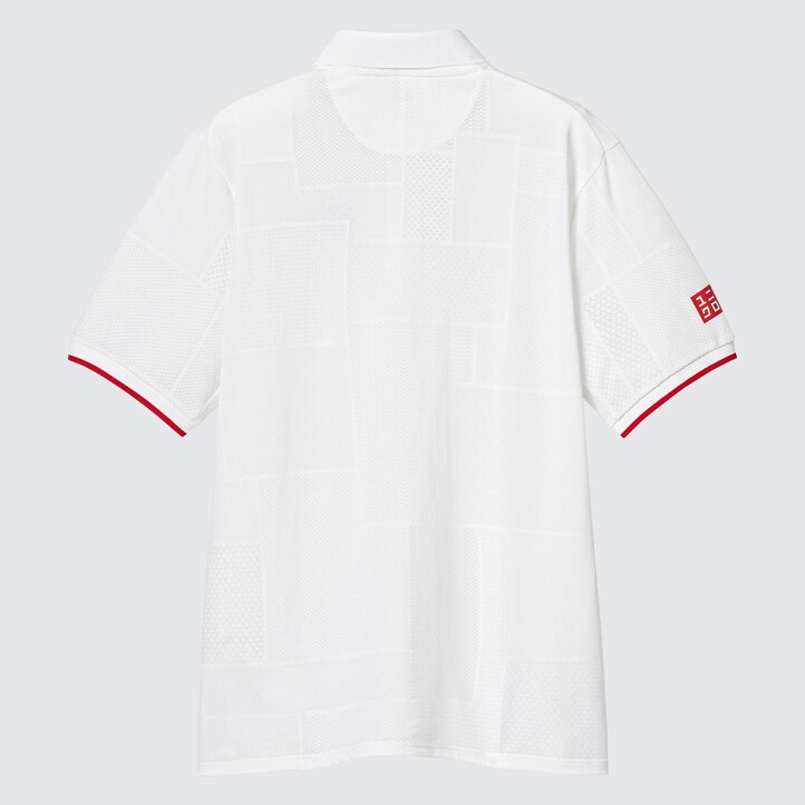 UNIQLO Kei Nishikori London 2022 Dry Ex Polo Shirt Hvite | 73VMEGTUI