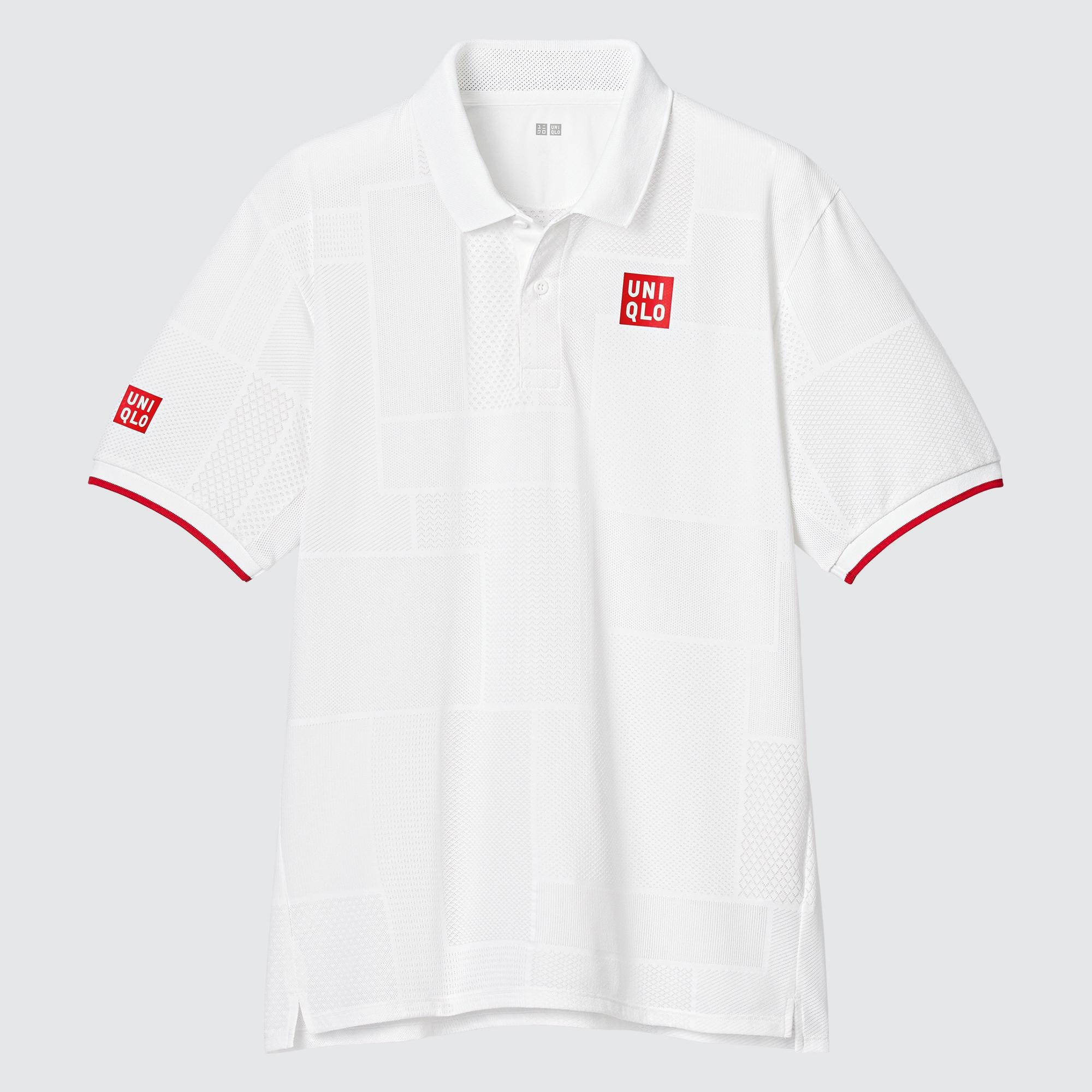 UNIQLO Kei Nishikori London 2022 Dry Ex Polo Shirt Hvite | 73VMEGTUI