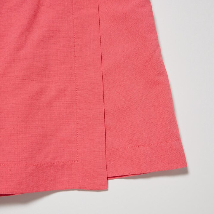 UNIQLO Linen Blend Skort Rosa | 62GBCREZY