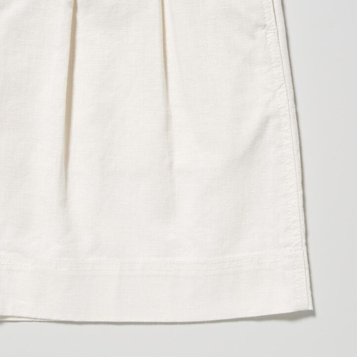 UNIQLO Linen Cotton Shorts Beige | 69OBDMJHE