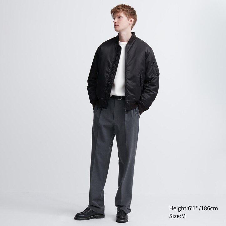 UNIQLO Ma 1 Blouson Jacket Svarte | 51ALERIQO