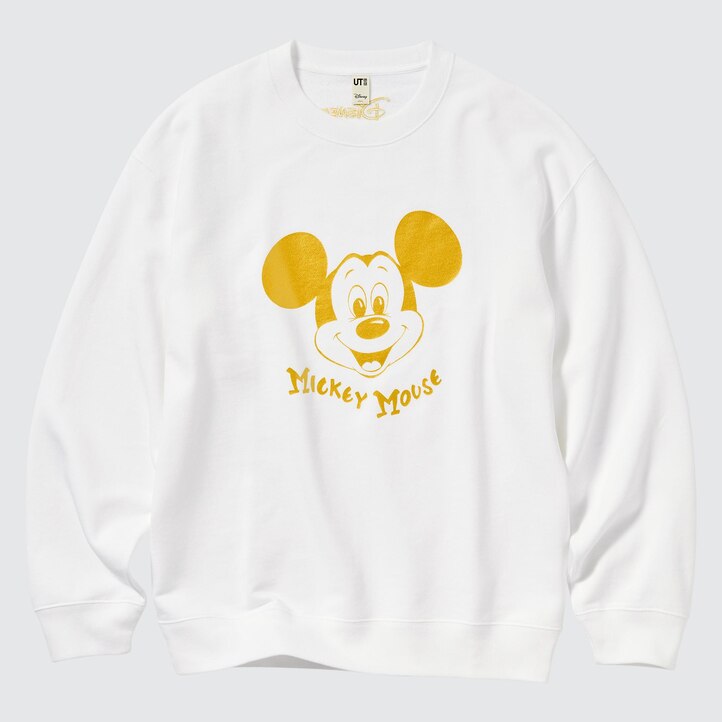 UNIQLO Mickey Shines Ut Graphic Sweatshirt Hvite | 38IOMQGLS