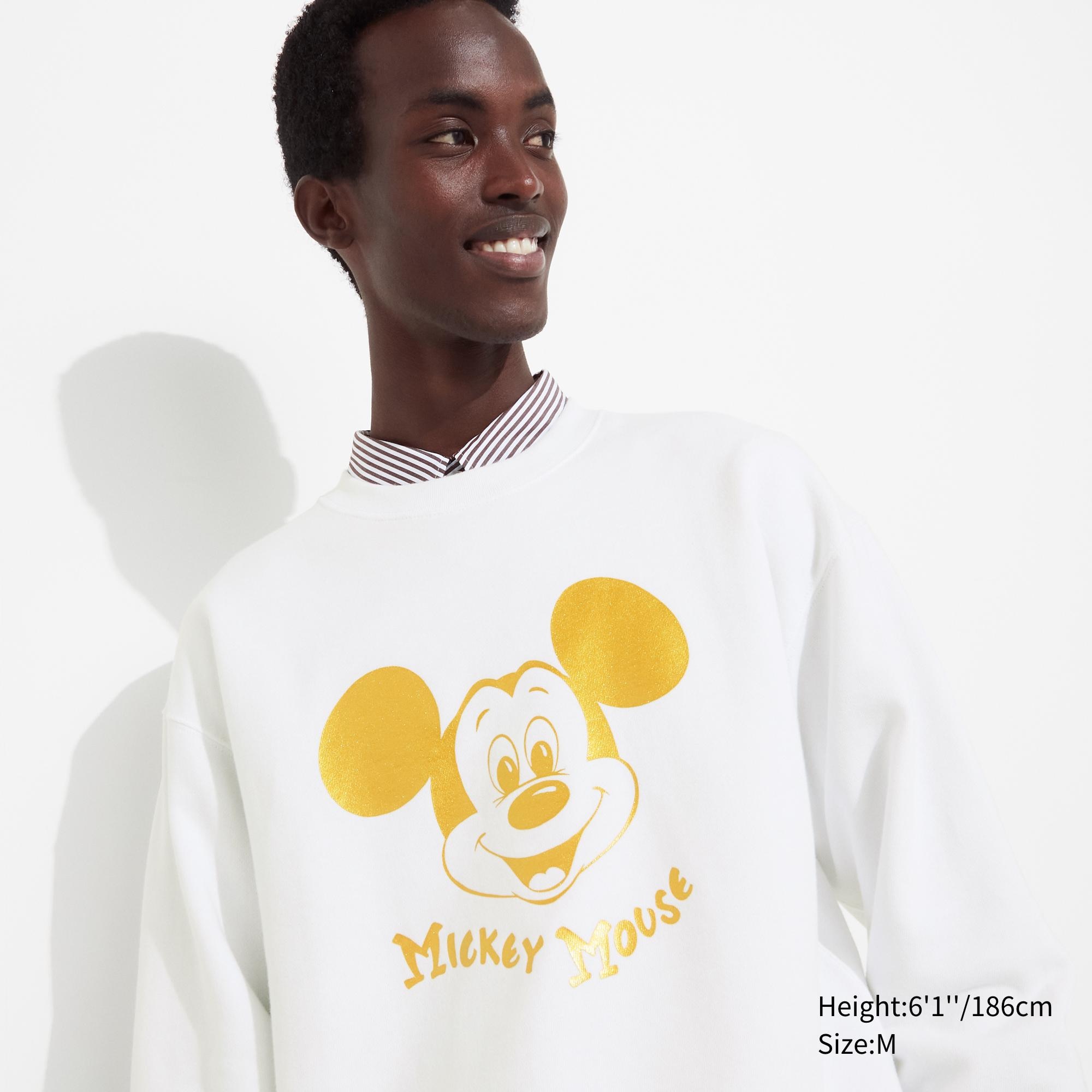 UNIQLO Mickey Shines Ut Graphic Sweatshirt Hvite | 38IOMQGLS