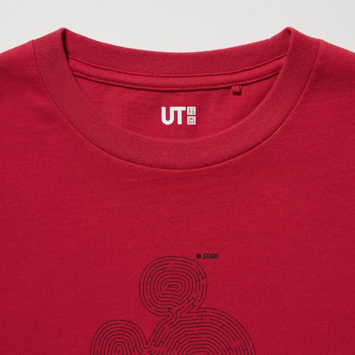 UNIQLO Mickey Stands Ut Graphic T-Shirt Rød | 23DYGQBJZ