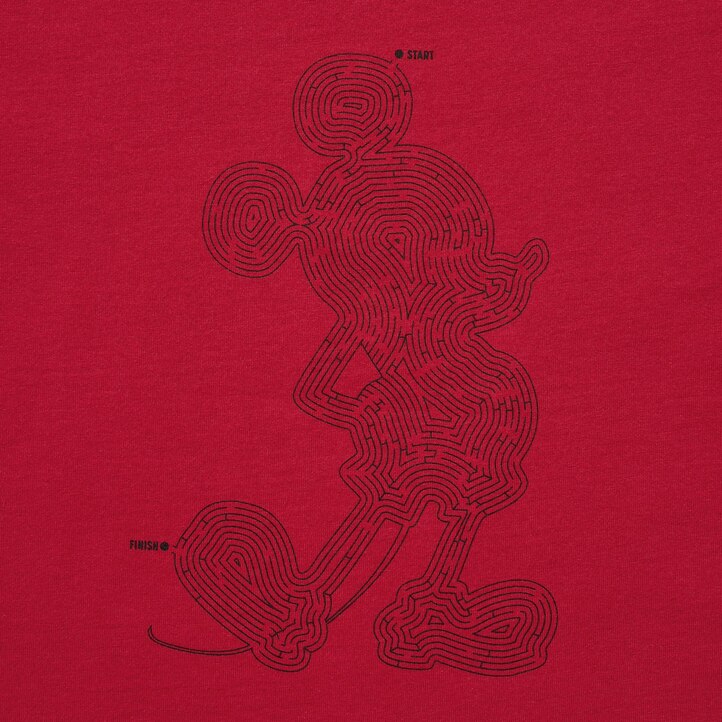 UNIQLO Mickey Stands Ut Graphic T-Shirt Rød | 23DYGQBJZ