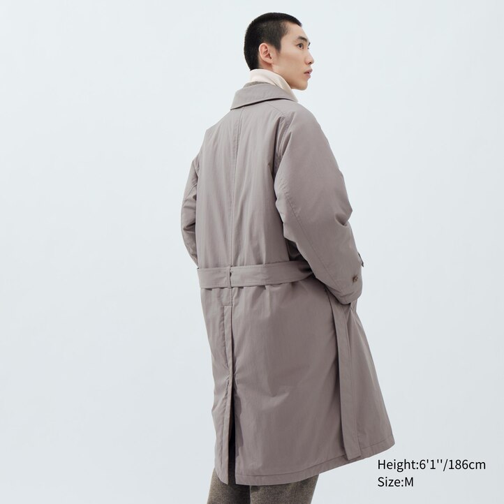 UNIQLO Padded Single Breasted Coat Gray | 63PROHUGC