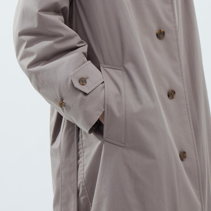 UNIQLO Padded Single Breasted Coat Gray | 63PROHUGC