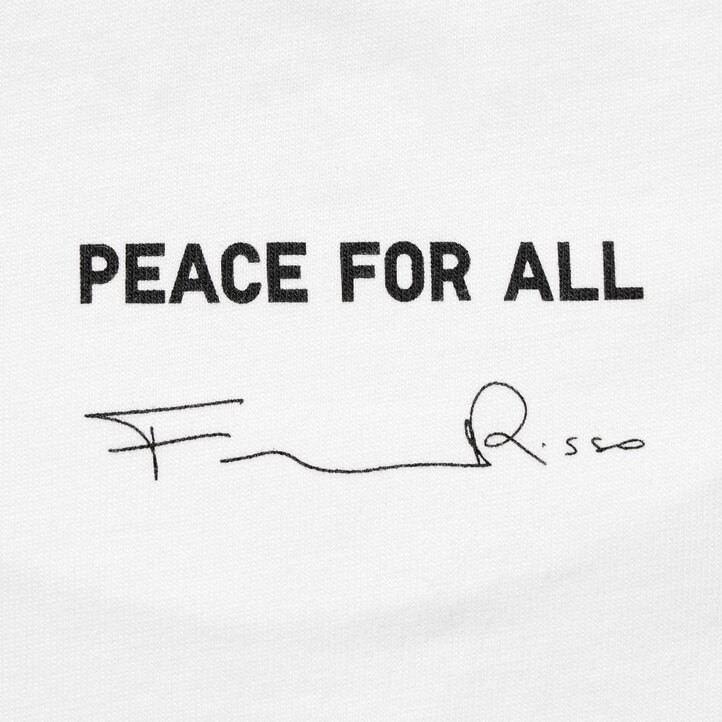 UNIQLO Peace For All Graphic T-Shirt Francesco Risso Hvite | 97XFZEUKJ