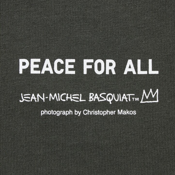 UNIQLO Peace For All Graphic T-Shirt Jean Michel Basquiat And Christopher Makos Mørke | 28TCILWGU