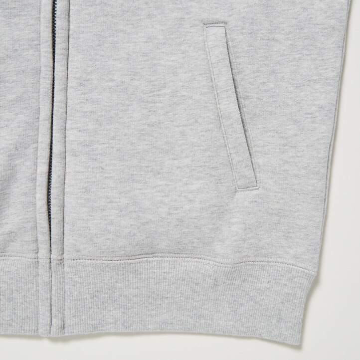 UNIQLO Pile Lined Sweat Zipped Hoodie Marineblå | 63QYHISCB