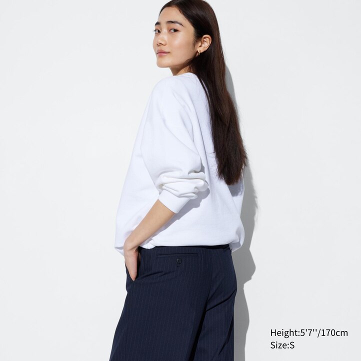 UNIQLO Pleated Wide Leg Striped Trousers Marineblå | 94LGITHKB