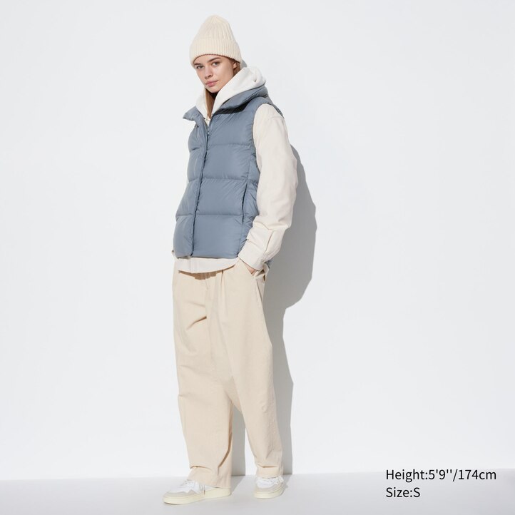 UNIQLO Powder Soft Down Vest Nanodesign Hvite | 42YGQNVAB