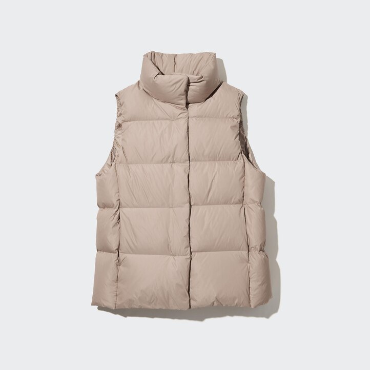 UNIQLO Powder Soft Down Vest Nanodesign Hvite | 42YGQNVAB