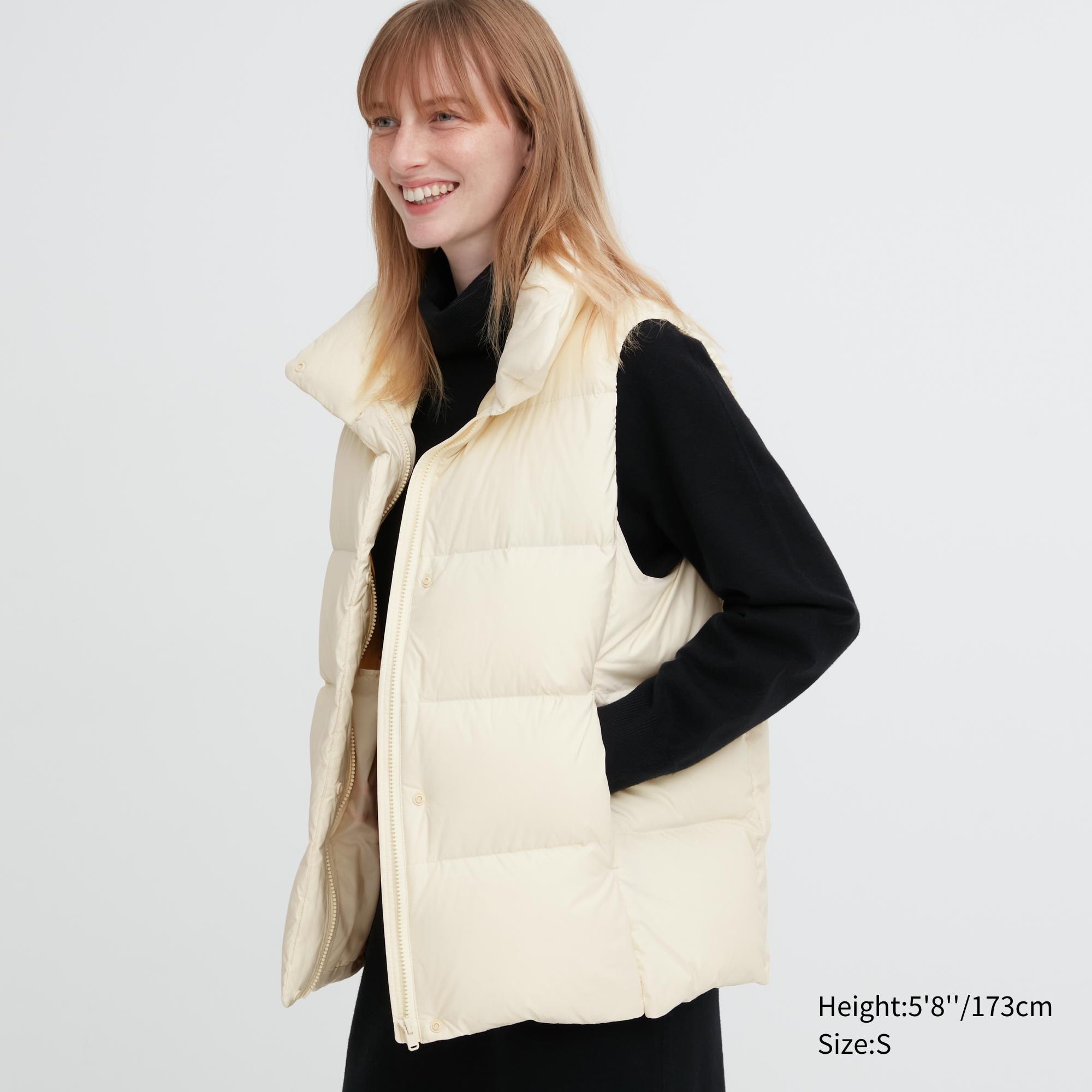 UNIQLO Powder Soft Down Vest Nanodesign Hvite | 42YGQNVAB