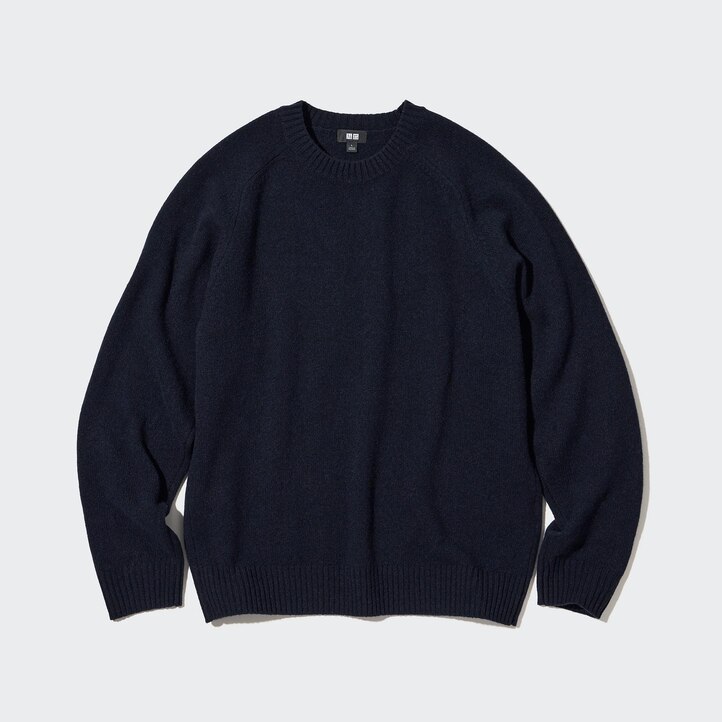 UNIQLO Premium Lambswool Crew Neck Jumper Hvite | 08UDZXABC