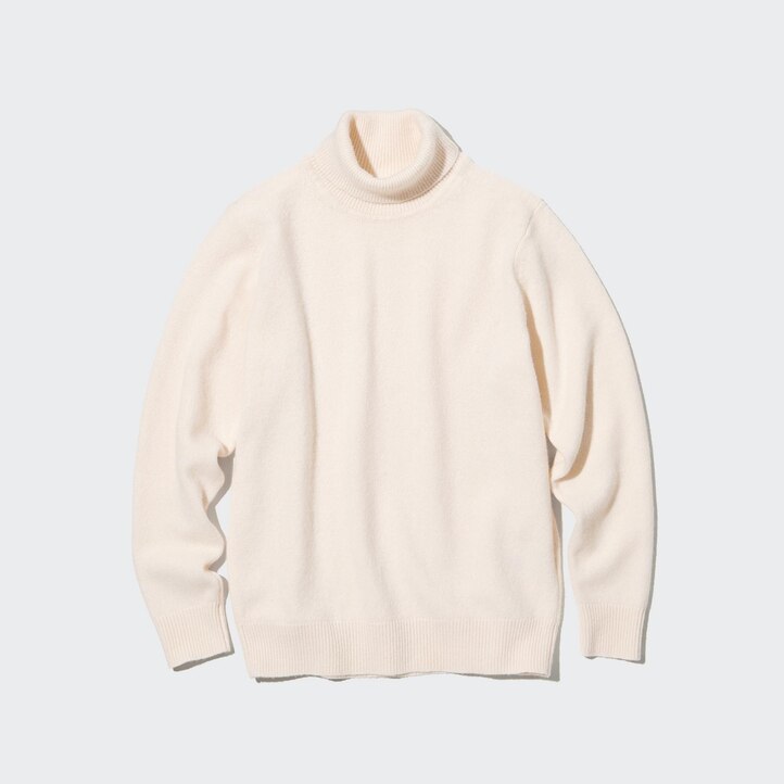 UNIQLO Premium Lambswool Turtleneck Jumper Svarte | 78YPZWIQM