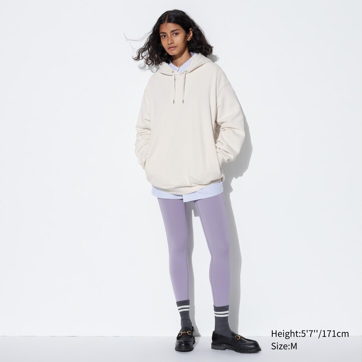 UNIQLO Pullover Hoodie Beige | 64WKTZGQA