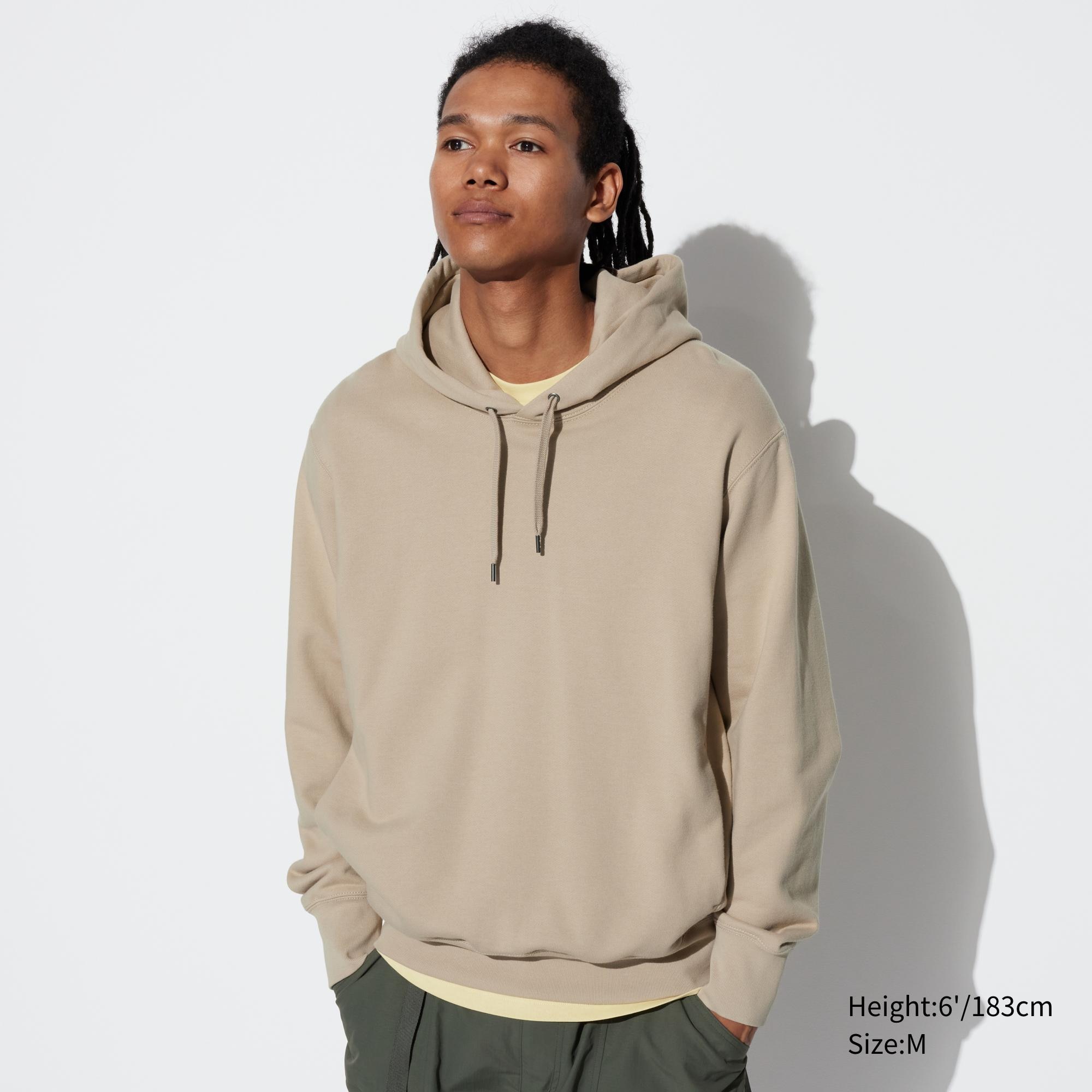 UNIQLO Pullover Hoodie Beige | 64WKTZGQA