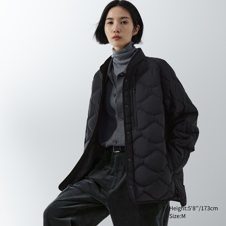 UNIQLO Recycled Hybrid Down Jacket Svarte | 91SYDATRH