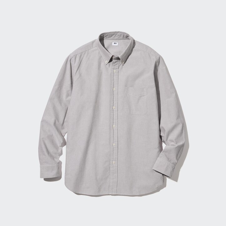 UNIQLO Regular Fit Oxford Shirt Button Down Collar Hvite | 20SVDQONA