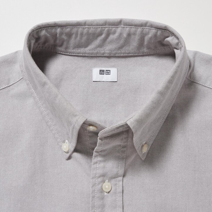 UNIQLO Regular Fit Oxford Shirt Button Down Collar Hvite | 20SVDQONA