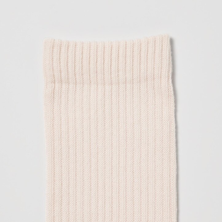 UNIQLO Ribbed Socks Three Pairs Hvite | 29ZXIKYNR