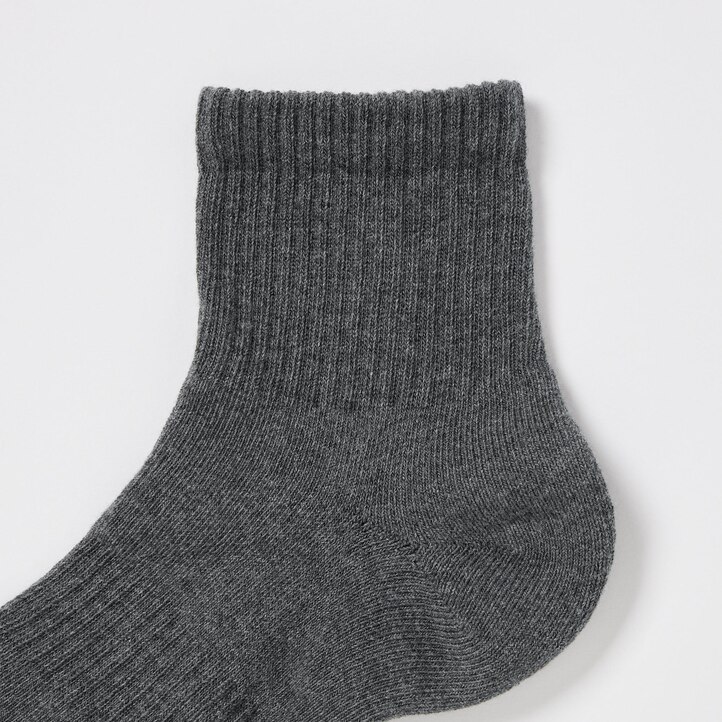 UNIQLO Ribbed Socks Three Pairs Marineblå | 92JFWZDCE