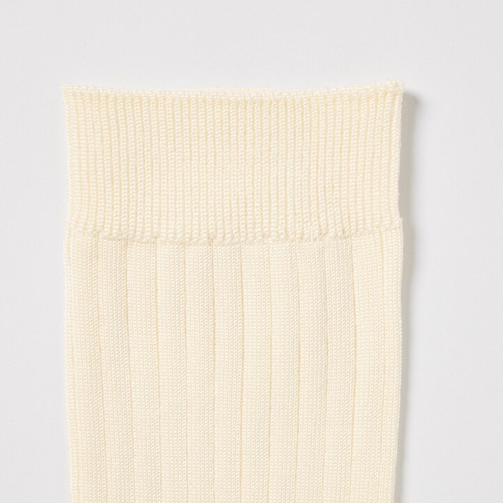 UNIQLO Ribbed Socks Three Pairs Svarte | 24NFOBUIH