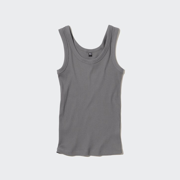 UNIQLO Ribbed Tank Top Oransje | 03WDAUSOM