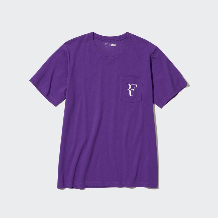 UNIQLO Roger Federer Rf Graphic T-Shirt Lilla | 76YSDROAB