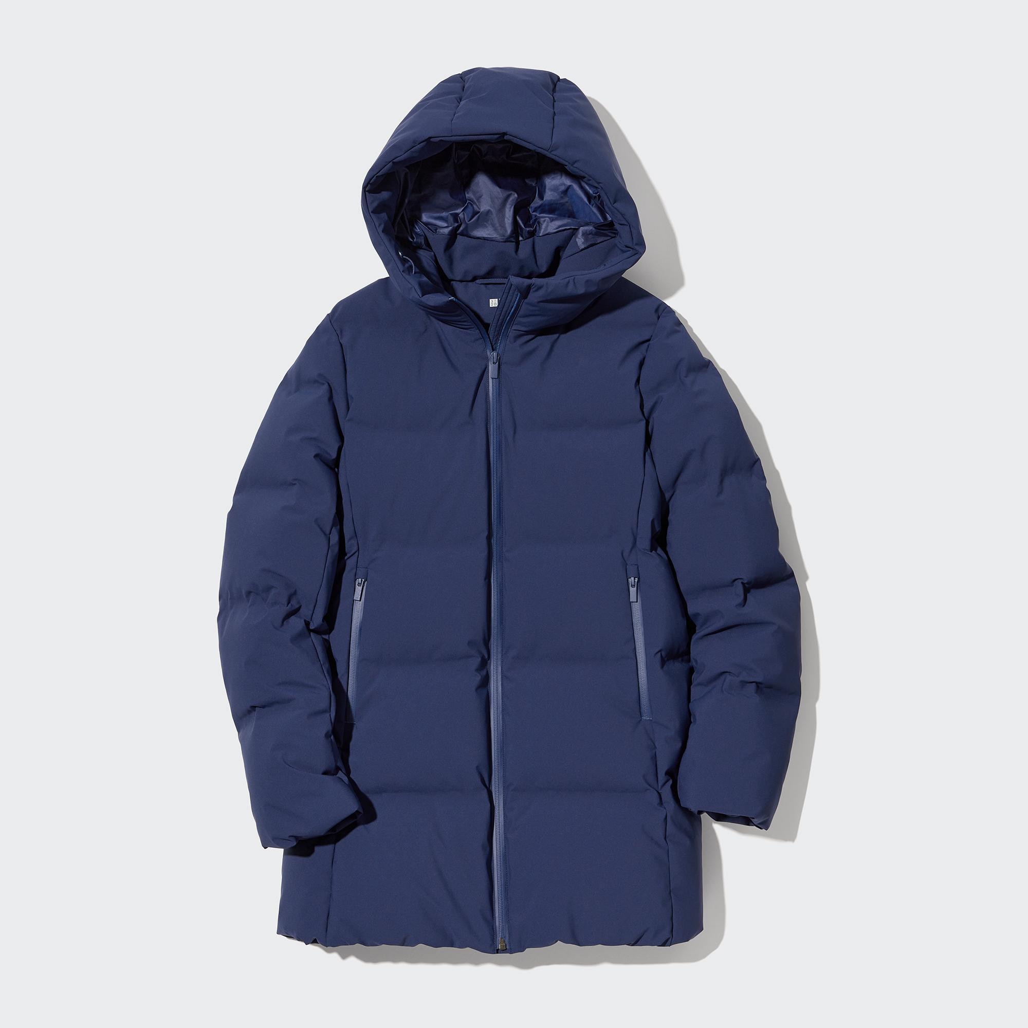 UNIQLO Seamless Down Short Coat Blå | 75WALXQPZ