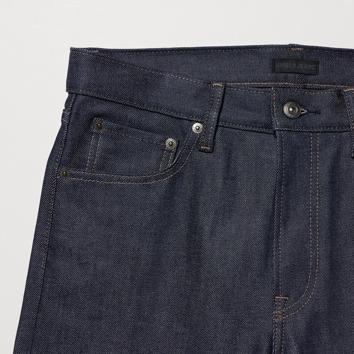 UNIQLO Selvedge Stretch Slim Fit Jeans Marineblå | 41YWPORQV