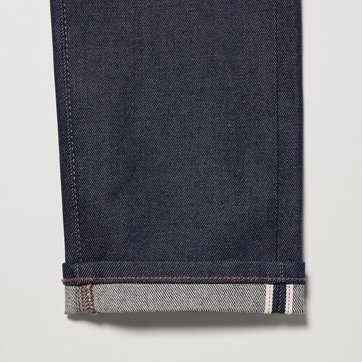 UNIQLO Selvedge Stretch Slim Fit Jeans Marineblå | 41YWPORQV