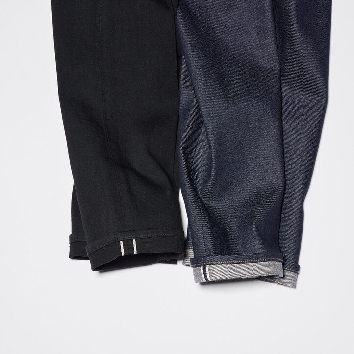 UNIQLO Selvedge Stretch Slim Fit Jeans Svarte | 37WYSQVAI