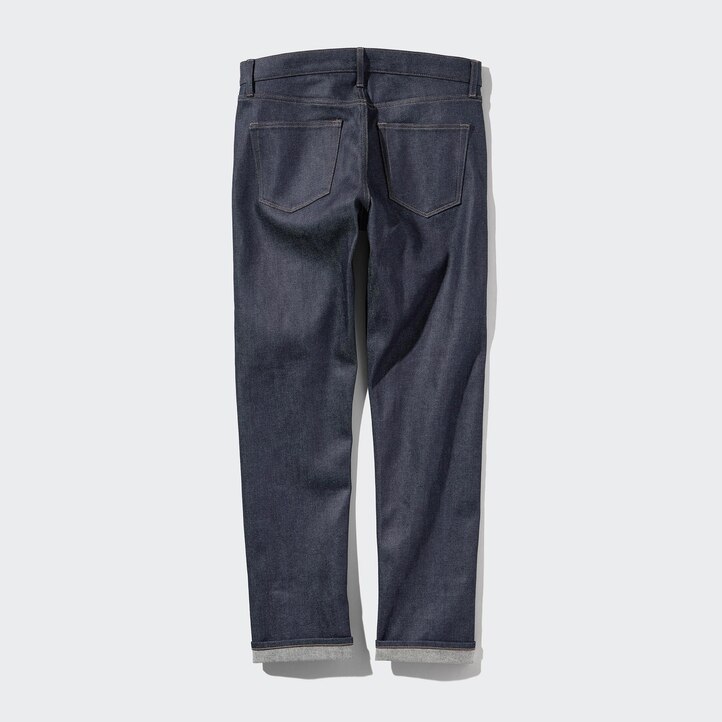 UNIQLO Selvedge Stretch Slim Fit Jeans Svarte | 37WYSQVAI