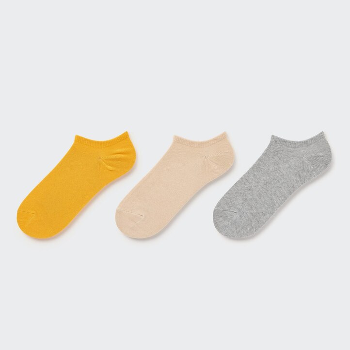 UNIQLO Short Socks Three Pairs Svarte | 96GAPIWMZ