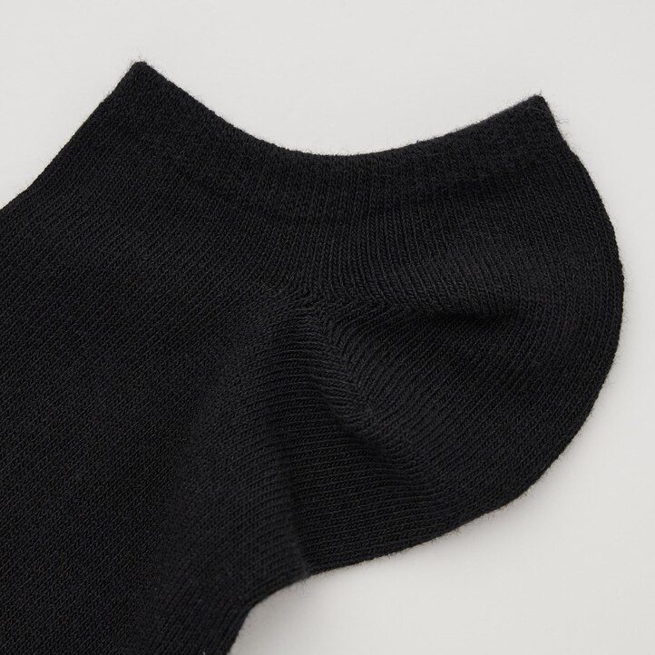 UNIQLO Short Socks Three Pairs Svarte | 96GAPIWMZ