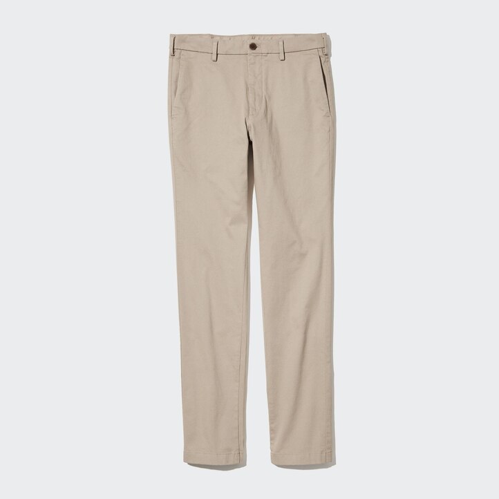 UNIQLO Slim Fit Chino Trousers Svarte | 80FATLDJY