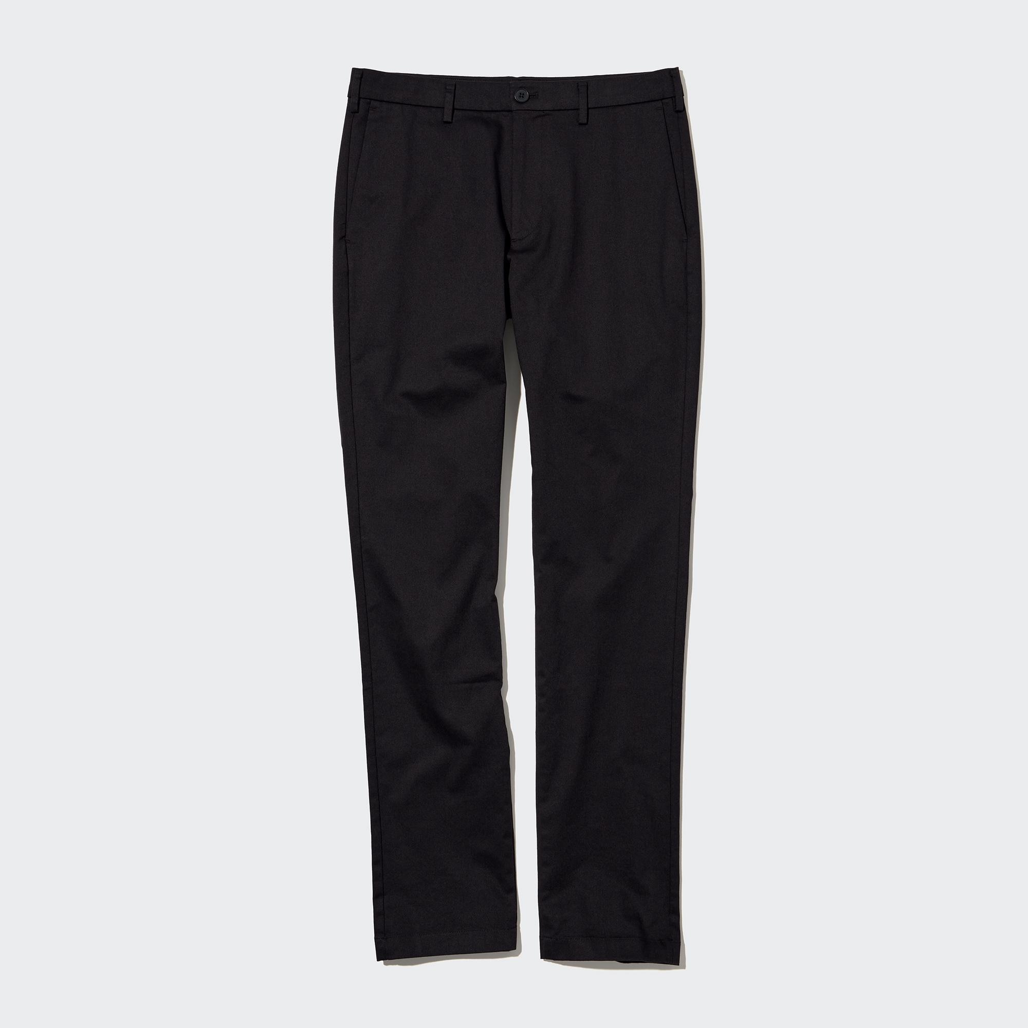 UNIQLO Slim Fit Chinos Svarte | 21GEDAJZH