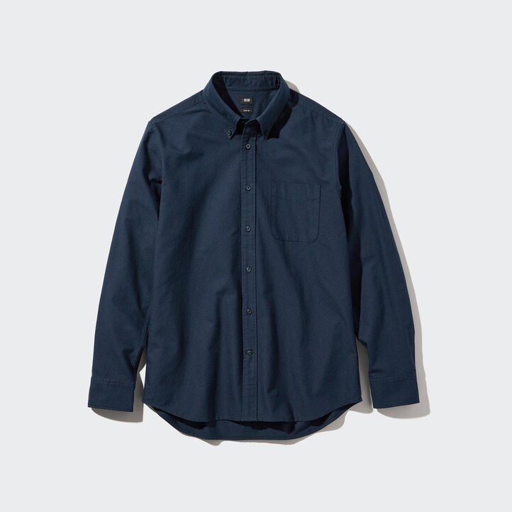 UNIQLO Slim Fit Oxford Shirt Blå | 63CXRHFAK