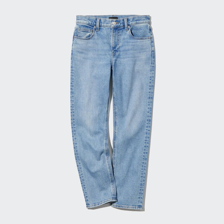 UNIQLO Slim Fit Straight Leg Ankle Length Jeans Blå | 63WKGDSBM