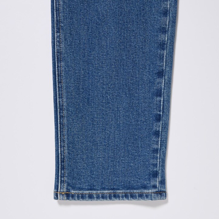 UNIQLO Slim Fit Straight Leg Ankle Length Jeans Blå | 63WKGDSBM