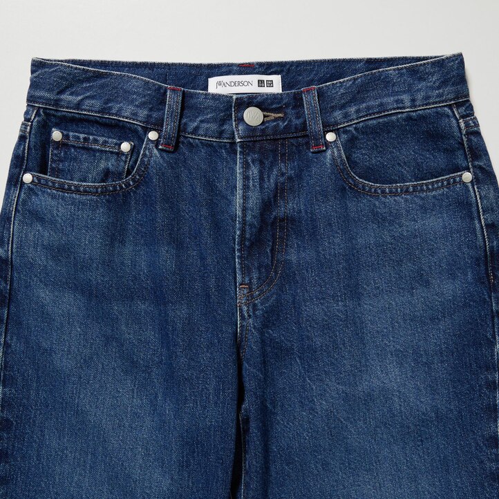 UNIQLO Slim Fit Straight Leg Jeans Mørke | 35SYWAOEN