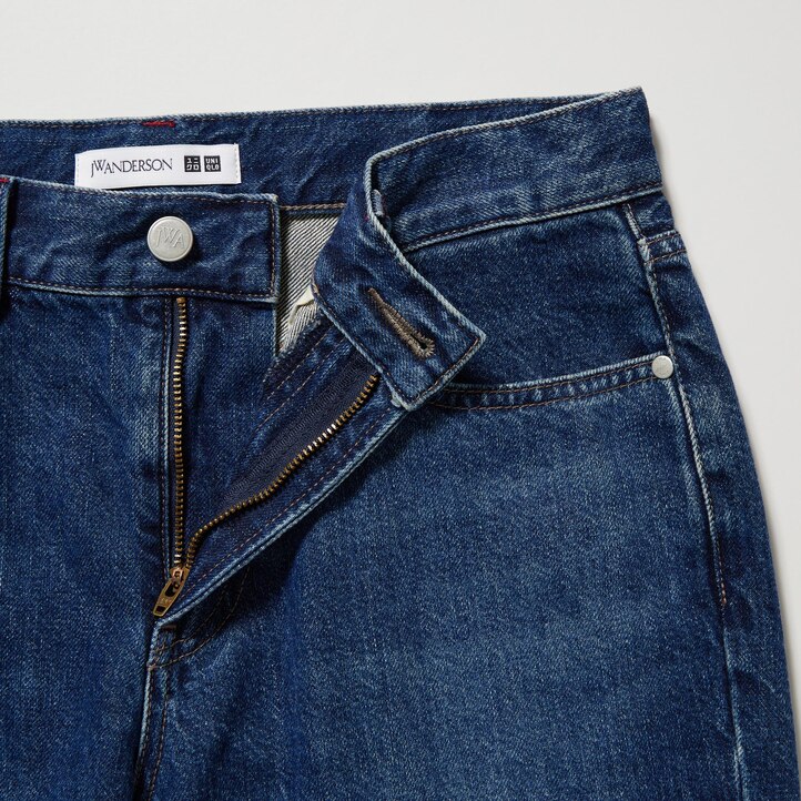 UNIQLO Slim Fit Straight Leg Jeans Mørke | 35SYWAOEN