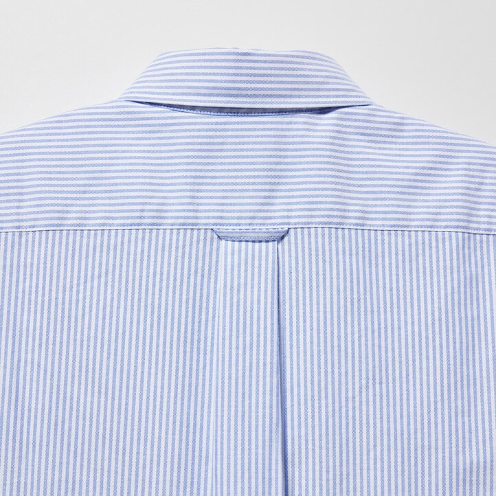 UNIQLO Slim Fit Striped Oxford Shirt Grønn | 05GNLBMUD