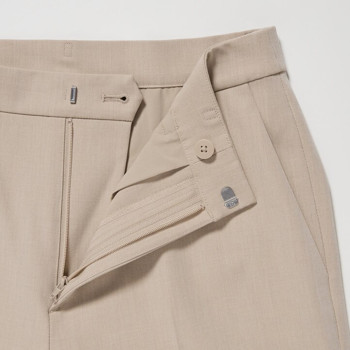 UNIQLO Smart Ankle Length Trousers Beige | 91VMBLSCJ