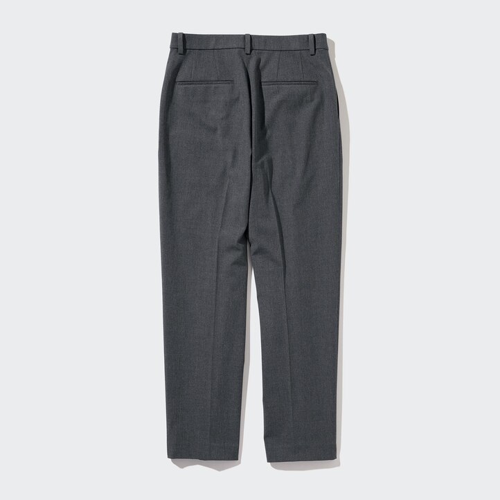 UNIQLO Smart Ankle Length Trousers Gray | 17PORBIMQ