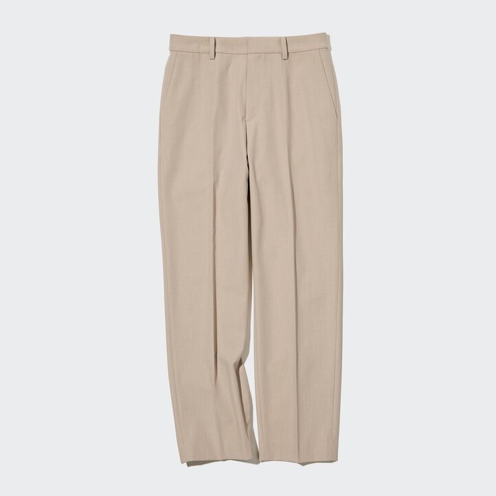 UNIQLO Smart Ankle Length Trousers Long Hvite | 64WQKMAXC