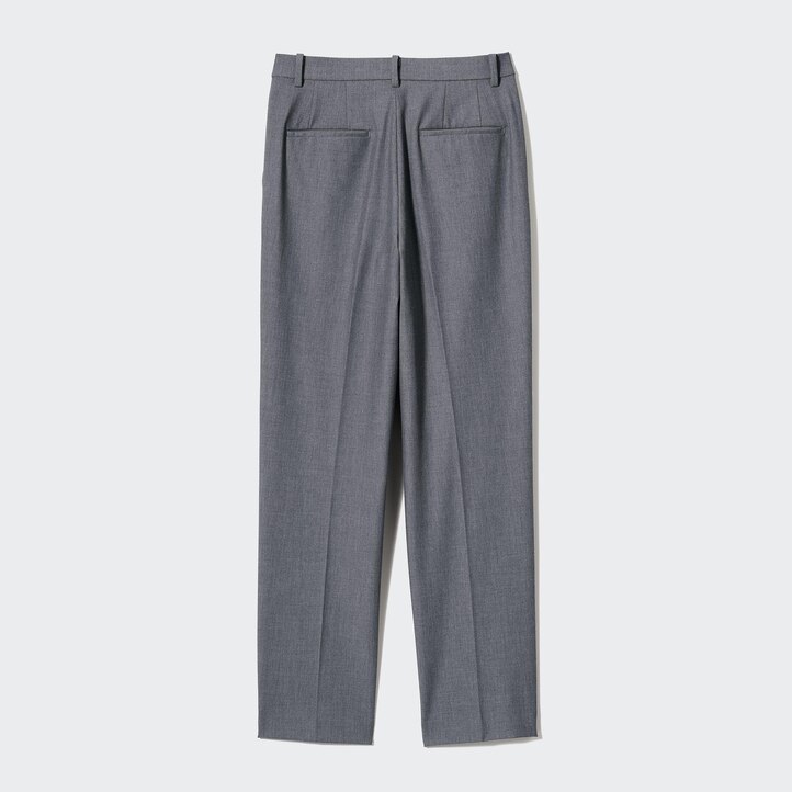 UNIQLO Smart Ankle Length Trousers Long Svarte | 59TELWKVN